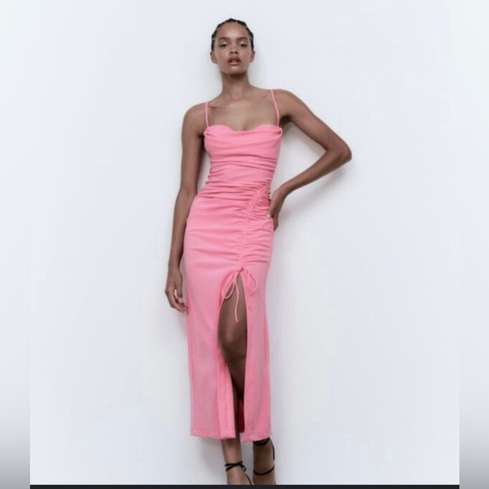 Zara Strapless Pink Dress